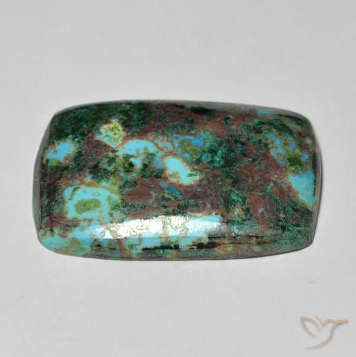 Chrysocolla Gemstone in 28.8 x 20.5 mm Size for Sale, Chrysocolla Stone in Multicolor Color