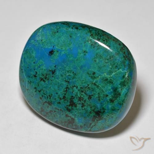 73.85 ct Multicolor Chrysocolla Stone, Natural Chrysocolla in Cushion Cabochon Shape for Sale
