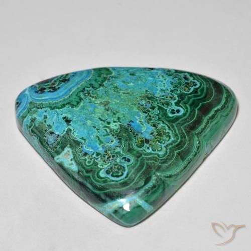 Chrysocolla Gemstone in 40.9 x 36.1 mm Size for Sale, Chrysocolla Stone in Multicolor Color