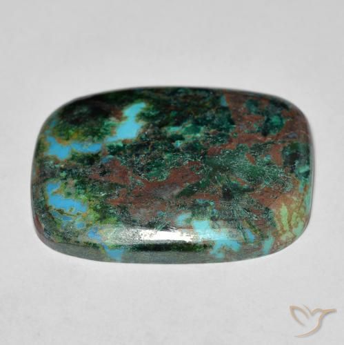 Chrysocolla Gemstone in 23 x 18.1 mm Size for Sale, Chrysocolla Stone in Multicolor Color