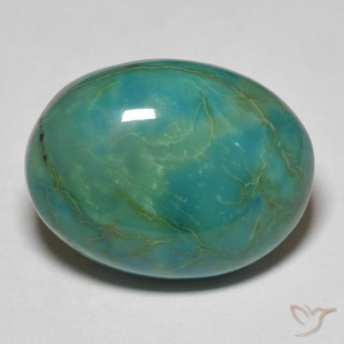 14.51 ct Oval Chrysocolla, 20.1 x 15.4 mm From Australia, Photo A