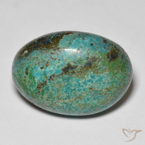 Chrysocolle Multicolore Ovale 11,12 ct d'Australie, Dimension 20,2 x 14,3mm, Pierre gemme naturelle Non traité, pureté Opaque , 1 pièce de chrysocolle oval cabochon, dureté de Mohs de 2 à 4, Photo A