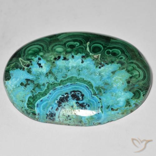 Chrysocolla Gemstone in 42 x 33.4 mm Size for Sale, Chrysocolla Stone in Multicolor Color