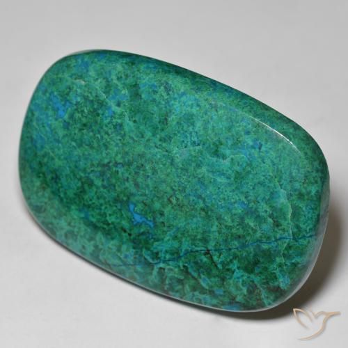 113.09 ct Multicolor Chrysocolla Stone, Natural Chrysocolla in Cushion Cabochon Shape for Sale