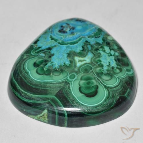 Chrysocolla Gemstone in 34.3 x 32.1 mm Size for Sale, Chrysocolla Stone in Multicolor Color