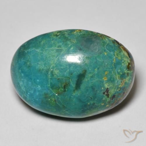 20.87 ct Oval Chrysocolla, 22 x 16.7 mm From Australia, Photo A