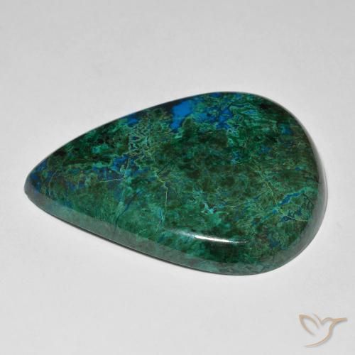 Chrysocolla Gemstone in 39.1 x 37.3 mm Size for Sale, Chrysocolla Stone in Multicolor Color