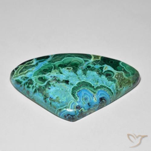 Chrysocolla Gemstone in 46.8 x 30.9 mm Size for Sale, Chrysocolla Stone in Multicolor Color