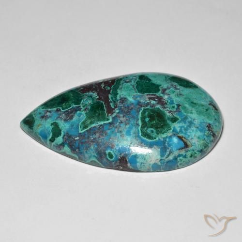 Chrysocolla Gemstone in 42 x 27.2 mm Size for Sale, Chrysocolla Stone in Multicolor Color