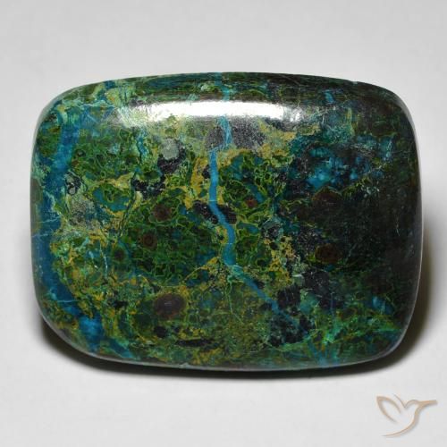 42.48 ct Cushion Chrysocolla, 28.2 x 22.2 mm From Australia, Photo A