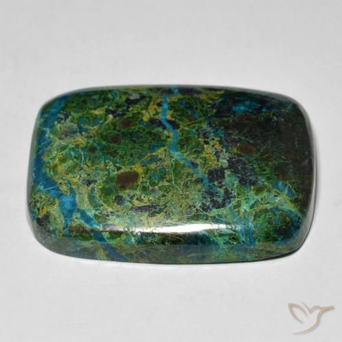 Chrysocolla Gemstone in 28.2 x 22.2 mm Size for Sale, Chrysocolla Stone in Multicolor Color