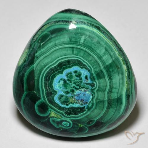 Crisocolla multicolore taglio pera da 52,8 ct dall'Australia, dimensione 26,8 x 25,2mm, pietra preziosa naturale non trattati , purezza Opaque, Crisocolla Cabochon pera da 1 pz, durezza Mohs di 2 - 4, Photo A