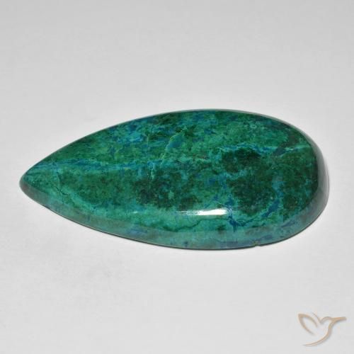 Chrysocolla Gemstone in 42.5 x 24.1 mm Size for Sale, Chrysocolla Stone in Multicolor Color