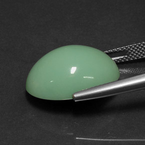 Chrysoprase Gemstone in 18 x 13 mm (calibrated) Size for Sale, Chrysoprase Stone in Green Color