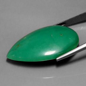 Chrysoprase Gemstone in 36.6 x 24.5 mm Size for Sale, Chrysoprase Stone in Green Color