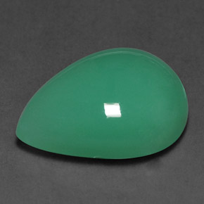 9.70 ct Green Chrysoprase Stone, Natural Chrysoprase in Pear Cabochon Shape for Sale