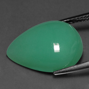 Chrysoprase Gemstone in 18 x 13 mm (calibrated) Size for Sale, Chrysoprase Stone in Green Color