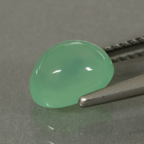 Chrysoprase Gemstone in 8 x 6 mm (calibrated) Size for Sale, Chrysoprase Stone in Green Color