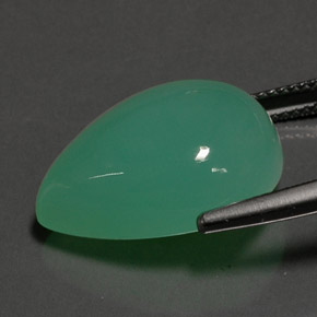 Chrysoprase Gemstone in 20 x 15 mm (calibrated) Size for Sale, Chrysoprase Stone in Green Color