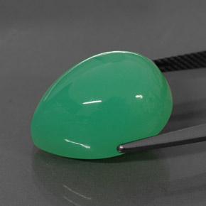 Chrysoprase Gemstone in 18 x 13 mm (calibrated) Size for Sale, Chrysoprase Stone in Green Color