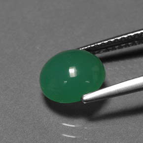 Chrysoprase Gemstone in 8 mm (calibrated) Size for Sale, Chrysoprase Stone in Green Color