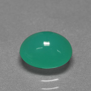 2.12 ct Green Chrysoprase Gemstone, Chrysoprase Gem in Oval Cabochon Shape for Sale.