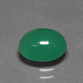 1.96 ct Green Chrysoprase Gemstone, Chrysoprase Gem in Oval Cabochon Shape for Sale.