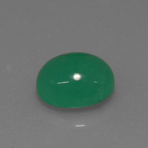 2.14 ct Green Chrysoprase Stone, Natural Chrysoprase in Oval Cabochon Shape for Sale
