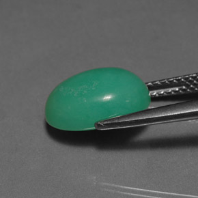 Chrysoprase Gemstone in 11.3 x 8.6 mm Size for Sale, Chrysoprase Stone in Green Color
