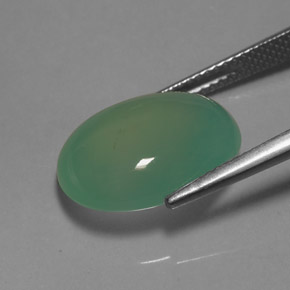 Chrysoprase Gemstone in 16 x 12 mm (calibrated) Size for Sale, Chrysoprase Stone in Green Color