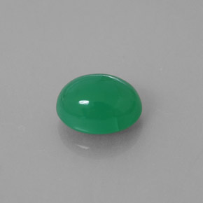 2.10 ct Green Chrysoprase Gemstone, Chrysoprase Gem in Oval Cabochon Shape for Sale.