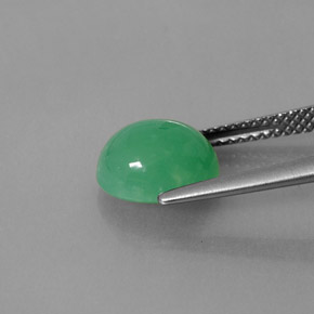 Chrysoprase Gemstone in 10 x 8 mm (calibrated) Size for Sale, Chrysoprase Stone in Green Color