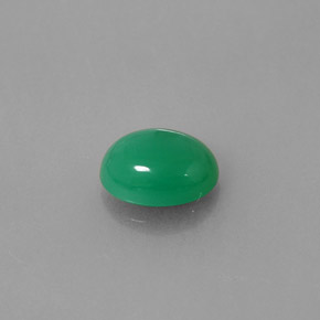 1.91 ct Green Chrysoprase Stone, Natural Chrysoprase in Oval Cabochon Shape for Sale