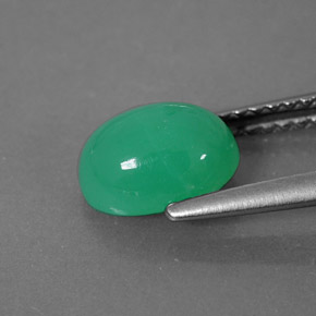 Chrysoprase Gemstone in 8 x 6 mm (calibrated) Size for Sale, Chrysoprase Stone in Green Color