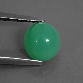 1.79 ct Green Chrysoprase Stone, Natural Chrysoprase in Oval Cabochon Shape for Sale