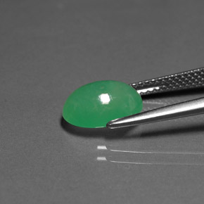 Chrysoprase Gemstone in 10 x 8 mm (calibrated) Size for Sale, Chrysoprase Stone in Green Color