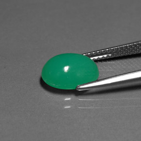 Chrysoprase Gemstone in 10 x 8 mm (calibrated) Size for Sale, Chrysoprase Stone in Green Color