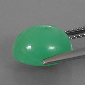 Chrysoprase Gemstone in 10.1 x 9 mm Size for Sale, Chrysoprase Stone in Green Color