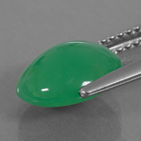 Chrysoprase Gemstone in 9.9 x 8.6 mm Size for Sale, Chrysoprase Stone in Green Color