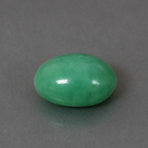 2.03 ct Green Chrysoprase Gemstone, Chrysoprase Gem in Oval Cabochon Shape for Sale.