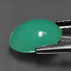 Chrysoprase Gemstone in 10 x 8 mm (calibrated) Size for Sale, Chrysoprase Stone in Green Color