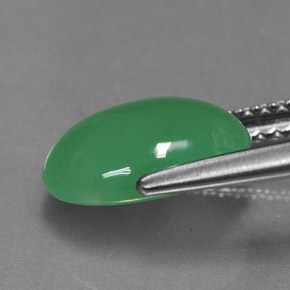 Chrysoprase Gemstone in 10.4 x 7.5 mm Size for Sale, Chrysoprase Stone in Green Color