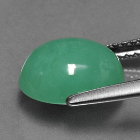 Chrysoprase Gemstone in 10 x 8 mm (calibrated) Size for Sale, Chrysoprase Stone in Green Color
