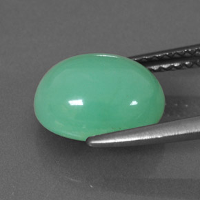 Chrysoprase Gemstone in 10 x 8 mm (calibrated) Size for Sale, Chrysoprase Stone in Green Color