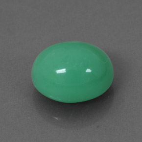 2.70 ct Green Chrysoprase Stone, Natural Chrysoprase in Oval Cabochon Shape for Sale