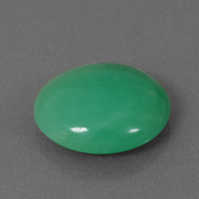 2.78 ct Green Chrysoprase Stone, Natural Chrysoprase in Oval Cabochon Shape for Sale