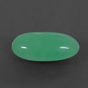 4.62 ct Green Chrysoprase Stone, Natural Chrysoprase in Oval Cabochon Shape for Sale