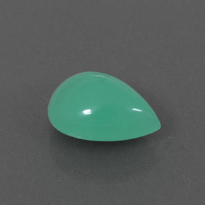 1.94 ct Green Chrysoprase Stone, Natural Chrysoprase in Pear Cabochon Shape for Sale