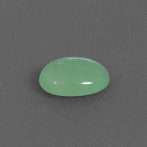 1.67 ct Green Chrysoprase Stone, Natural Chrysoprase in Oval Cabochon Shape for Sale
