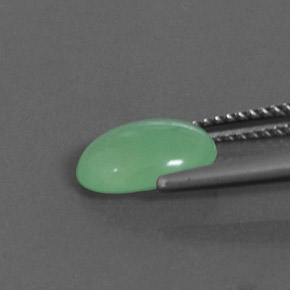Chrysoprase Gemstone in 9.8 x 7.4 mm Size for Sale, Chrysoprase Stone in Green Color